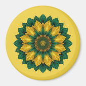 Brazilian Leaf Mandala - Refrigerator Magnet (Voorkant)