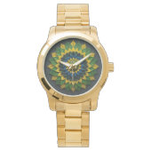 Brazilian Leaf Mandala - Watch Horloge (Voorkant)