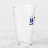 Brazilië 브 질 op Koreaans bier Glas (Rechts)