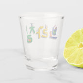 Brazilië 브 질 op Koreaans soju Shot Glas (Achterkant)