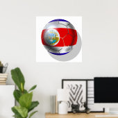 Brazilië 2014 Costa Rica voetbal wereldbeker Poster (Thuiskantoor)