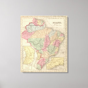 Brazilië 3 canvas afdruk