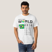Brazilië 5 maal wereldkampioen kampioenen T-shirt (Voorkant volledig)