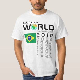 Brazilië 5 maal wereldkampioen kampioenen T-shirt