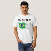 Brazilië 5 maal wereldkampioen kampioenen T-shirt  (Voorkant volledig)