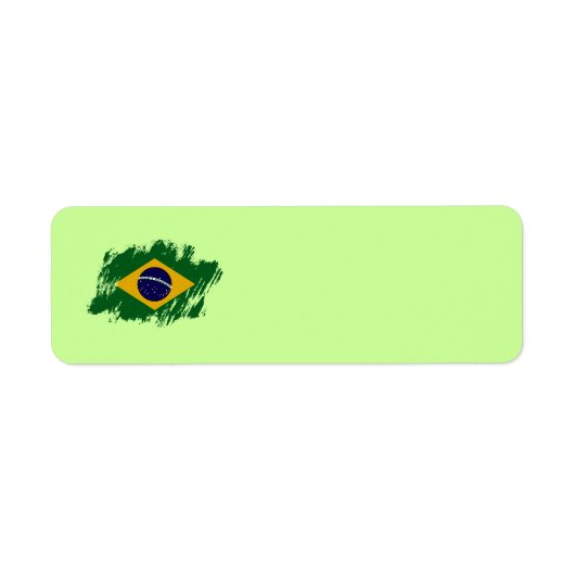 BRAZILIË Adreslabel Etiket (Voorkant)