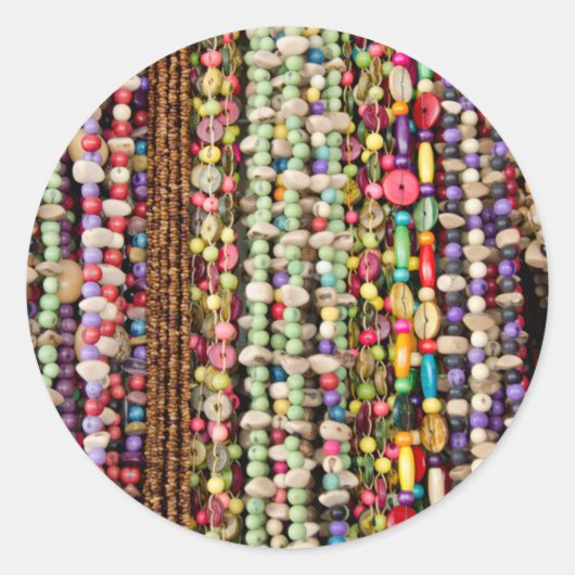 Brazilië, Amazon, Manaus. Typisch Braziliaans Ronde Sticker (Voorkant)