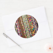 Brazilië, Amazon, Manaus. Typisch Braziliaans Ronde Sticker (Envelop)