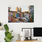 Brazilië, Bahia, Salvador, de oudste stad Poster (Thuiskantoor)