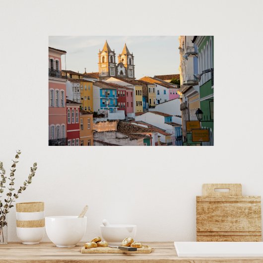 Brazilië, Bahia, Salvador, de oudste stad Poster (Keuken)