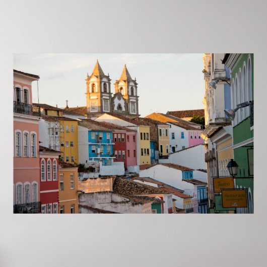 Brazilië, Bahia, Salvador, de oudste stad Poster (Voorkant)