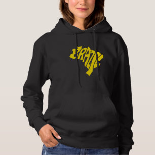 Brazilië blaast mee met Braziliaanse vlaggen Hoodie