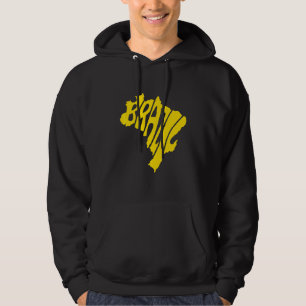 Brazilië blaast mee met Braziliaanse vlaggen Hoodie
