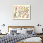 Brazilië, Bolivia, Paraguay, Uruguay 2 Canvas Afdruk (Insitu (Slaapkamer))