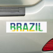 BRAZILIË - Brasil Bumpersticker (Op auto)