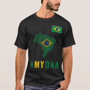 Brazilië, Braziliaan, vlag van Brazilië, vlag van T-shirt