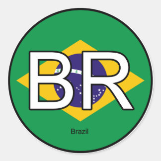 Brazilië Brazilië Brazilië Brasil Euro Sticker