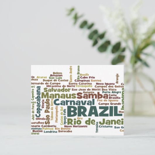 BRAZILIË Briefkaart (Staand voorkant)