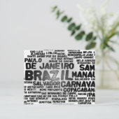 BRAZILIË Briefkaart (Staand voorkant)