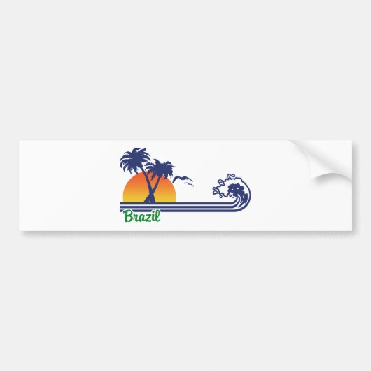 Brazilië Bumpersticker (Voorkant)