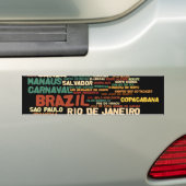 BRAZILIË Bumpersticker (Op auto)