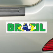 Brazilië Bumpersticker (Op auto)