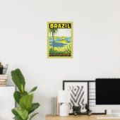 Brazilië (canvas) poster (Thuiskantoor)