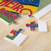 Brazilië Carnival 1933  wereldreisposter Legpuzzel (Zijkant)