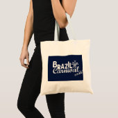 Brazilië Carnival ooah! Blauw winkelen Tote Bag (Voorkant (product))