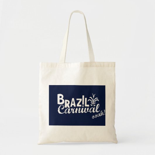 Brazilië Carnival ooah! Blauw winkelen Tote Bag (Voorkant)