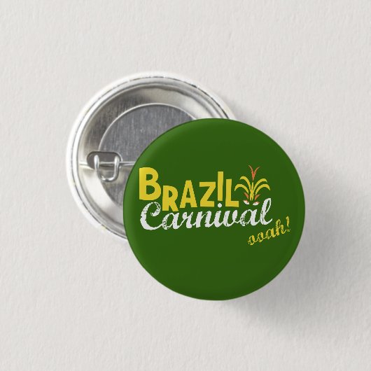 Brazilië Carnival ooah! Ronde Button 3,2 Cm (Voorkant /achterkant)