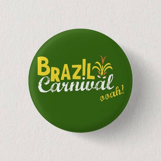 Brazilië Carnival ooah! Ronde Button 3,2 Cm (Voorkant)