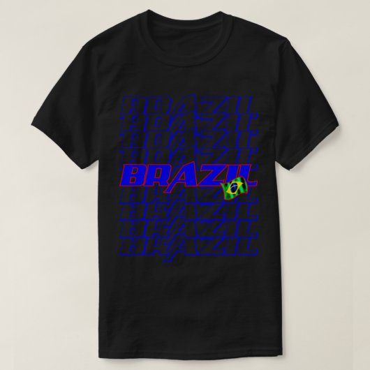 Brazilië Cascade tekst 2 T-shirt (Design voorkant)