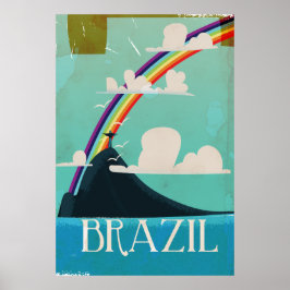brazilie christus de verlosser vintage reisposter poster