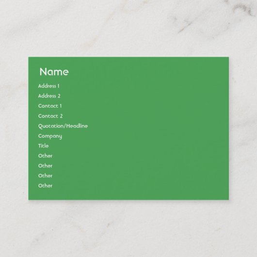 Brazilië - Chubby Visitekaartje (Voorkant)