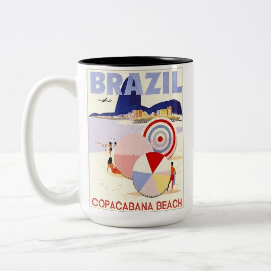 BRAZILIË COPACABANA TWEEKLEURIGE KOFFIEMOK (Links)