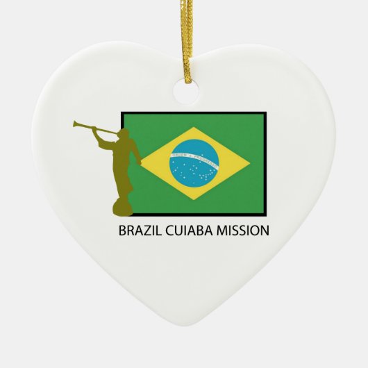 BRAZILIË CUIABA MISSION LDS KERAMISCH ORNAMENT (Voorkant)