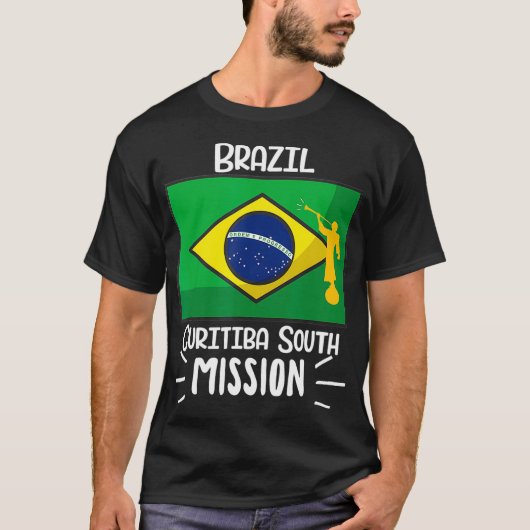 Brazilië Curitiba South Mormon LDS Mission Gift T-shirt (Voorkant)
