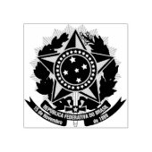 Brazilië Custom 2" x 2" Rubber Stamp Rubberstempel (Afrduk)