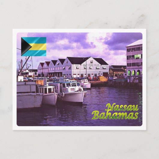 Brazilië - de Bahama's - Nassau, haven - Briefkaart (Voorkant)
