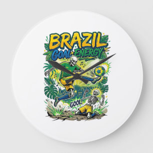 Brazilië Doel Energie Skelet Aanvaller Naties Crea Grote Klok