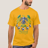 Brazilië Eagle Soccer Mannen T-shirt (Voorkant)