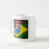 brazilië en amerika koffiemok (Voorkant links)