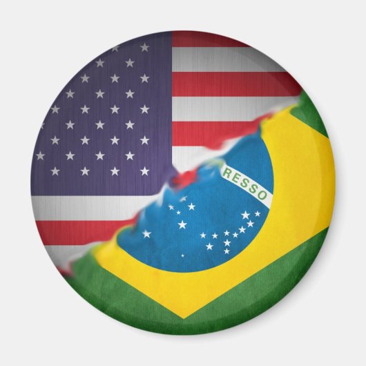 brazilië en amerika magneet (Voorkant)