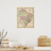 Brazilië en Guayana Poster (Keuken)