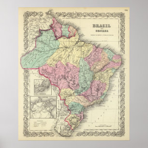 Brazilië en Guayana Poster