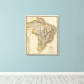 Brazilië en Paraguay Canvas Afdruk (Insitu (Houten vloer))