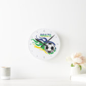 Brazilië en Voetbal Ronde Klok (Huis)