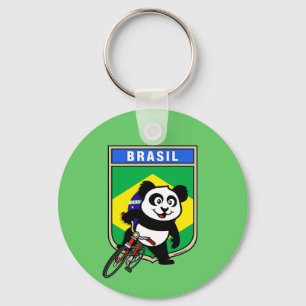 Brazilië Fietsen Panda Sleutelhanger
