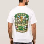 Brazilië Fifa WK 2026 T-shirt (Achterkant)